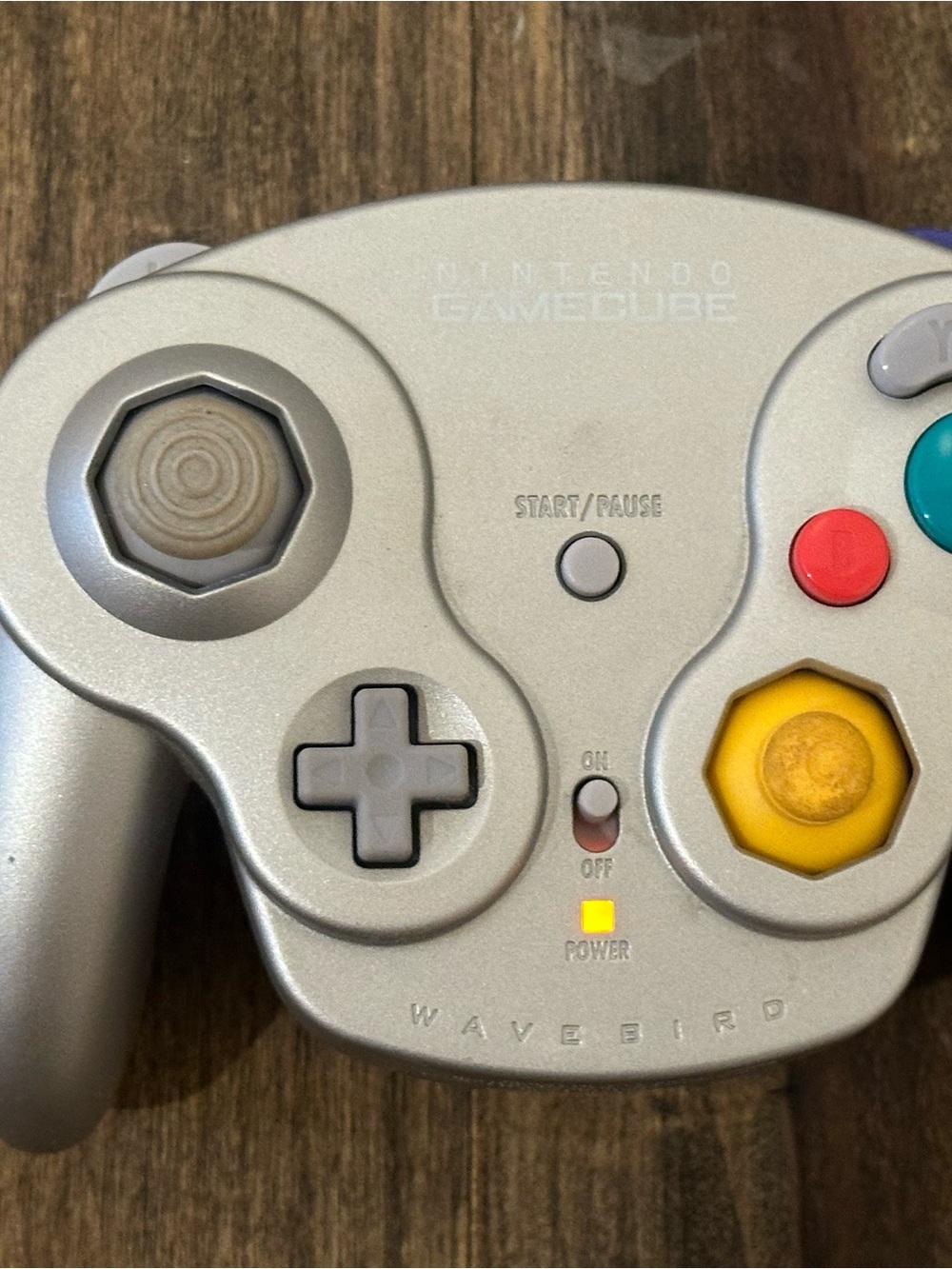 GameCube WaveBird Wireless Controller Silver No Receiver Dongle